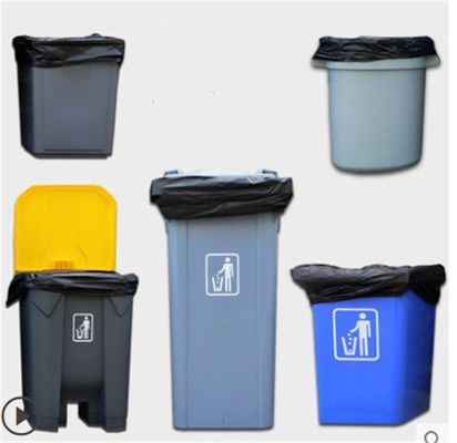 Le borse di immondizia biodegradabili nere/pattumiera biodegradabile insacca l'OEM accettabile
