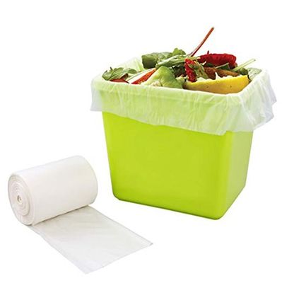 Borse di immondizia di plastica assolutamente biodegradabili 48 x 65 cm per rifiuti alimentari
