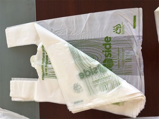 sacchetti della spesa concimabili di plastica riutilizzabili di 50cm