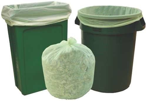 EN13432 borse di immondizia di plastica biodegradabili da 35 galloni