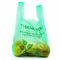 Borse di verdure biodegradabili di 100%, sacchetti di plastica su ordinazione con le maniglie